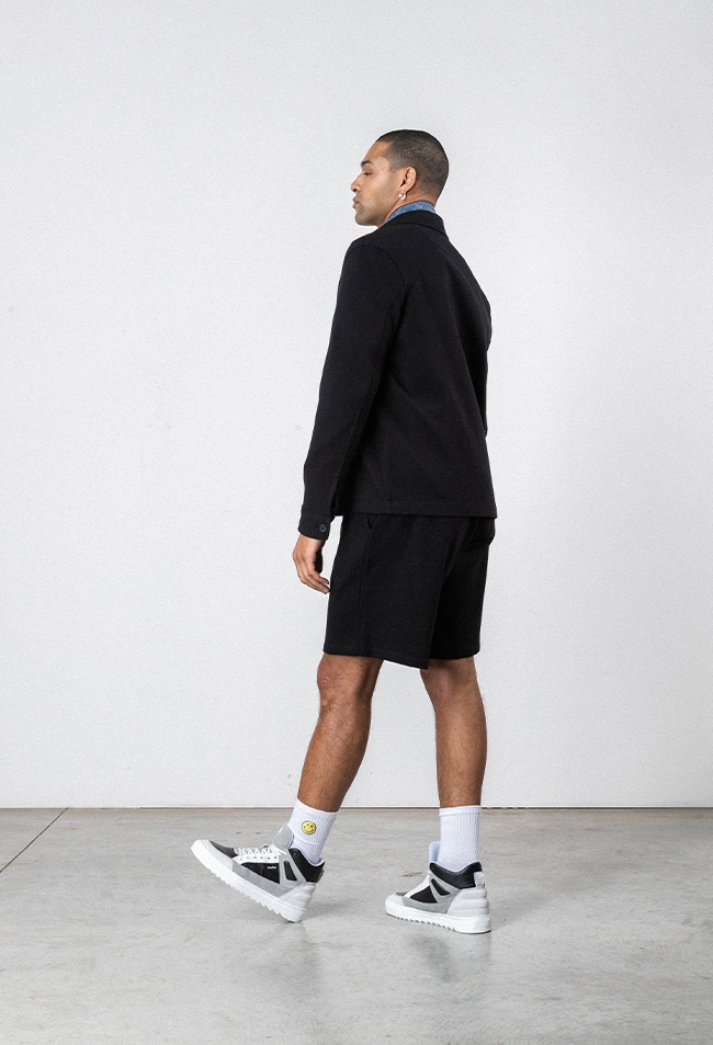 baskets montantes noires pour hommes